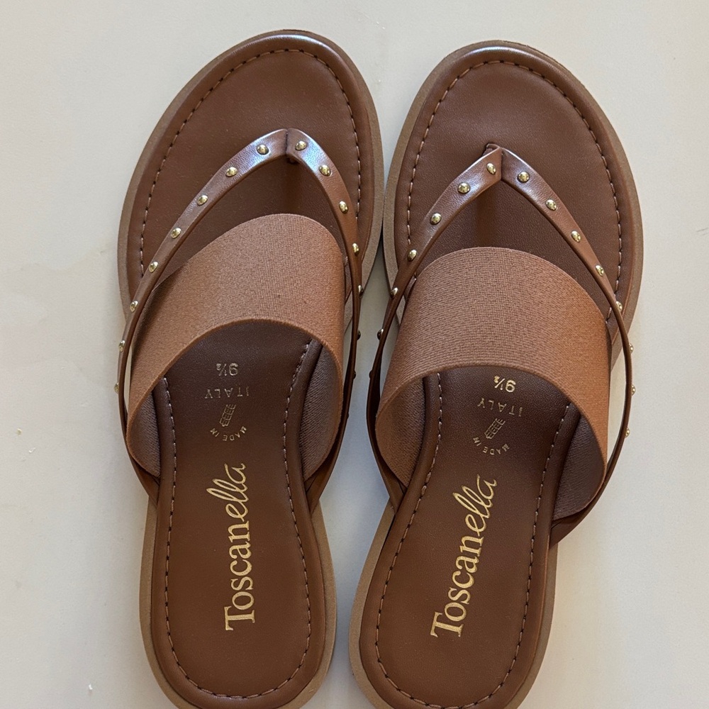 Toscanella Brown Women's Sandals - worn once like new